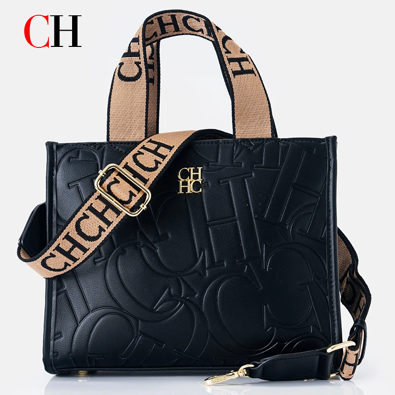 Luxury Bags Logo - CH Women Handbag Luxury Embossed Logo