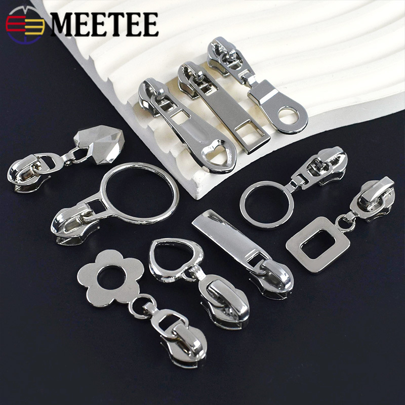 Luxury Bags With Silver Hardware - 10/20/30Pcs 5# Silver Nylon Zippers Slider