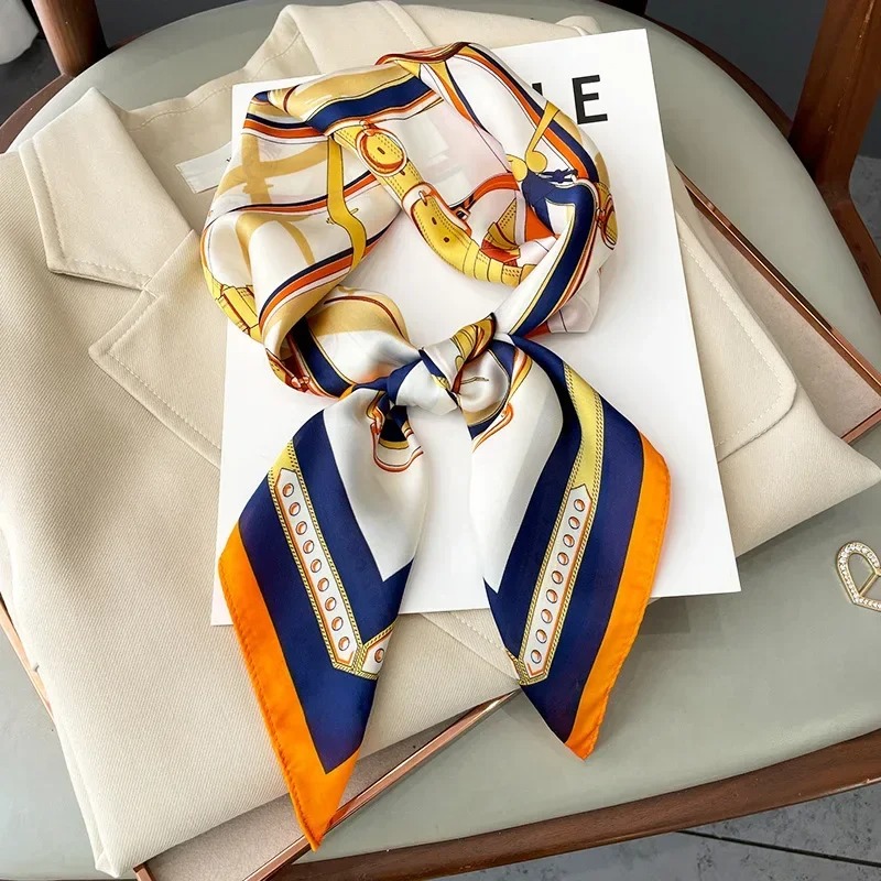 Luxury Bags Casual - Luxury Design Skinny Silk Square Scarf