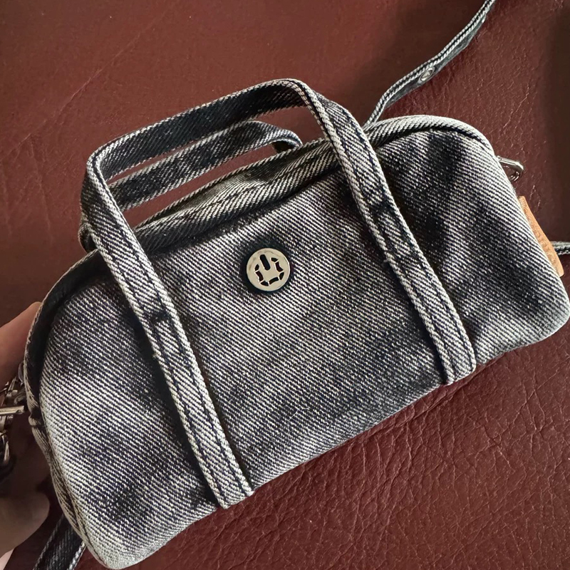 Luxury Bags Casual - Korean Casual Mini Denim Box Bags