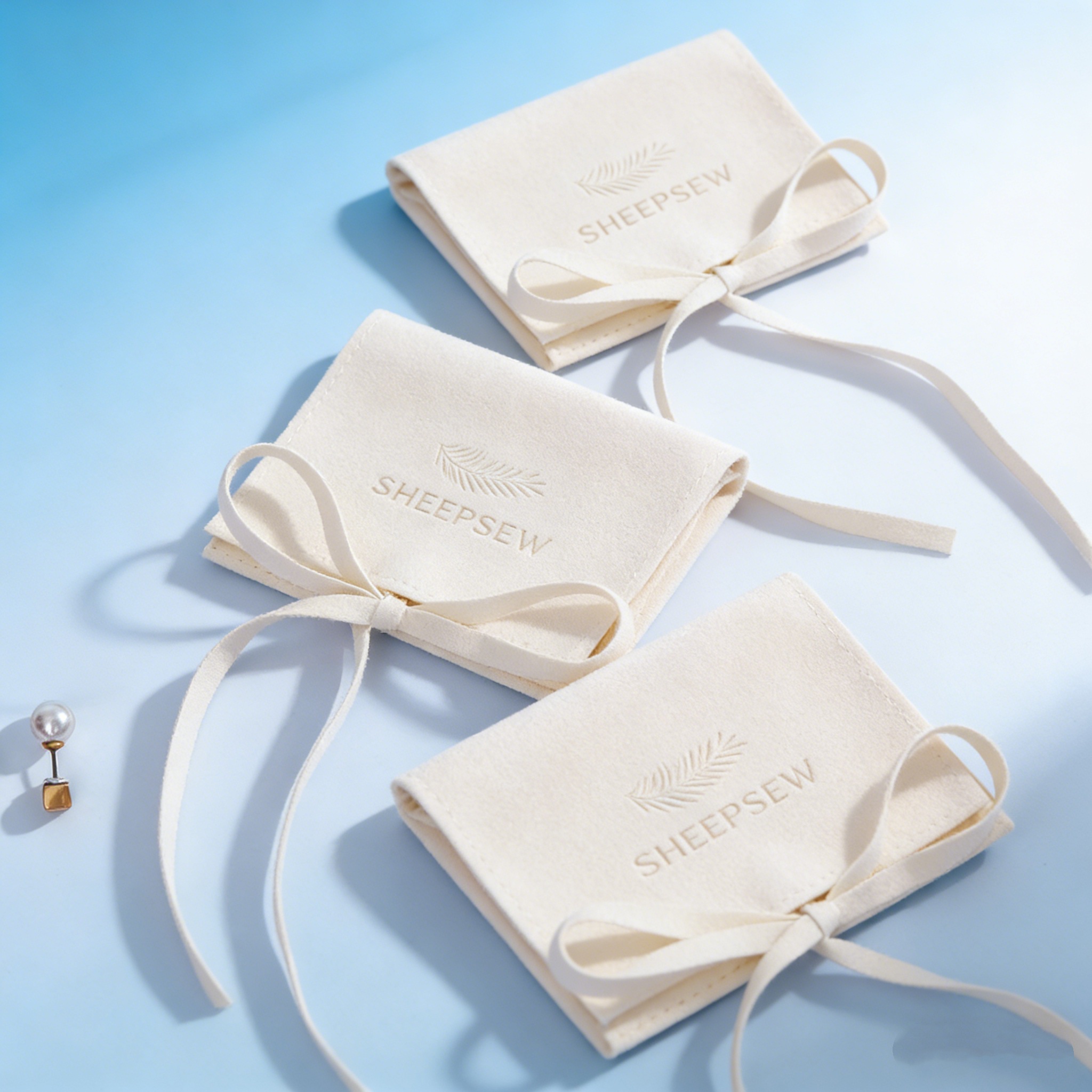 Luxury Bags Logo - PandaSew Beige Envelope Style Luxury Microfiber