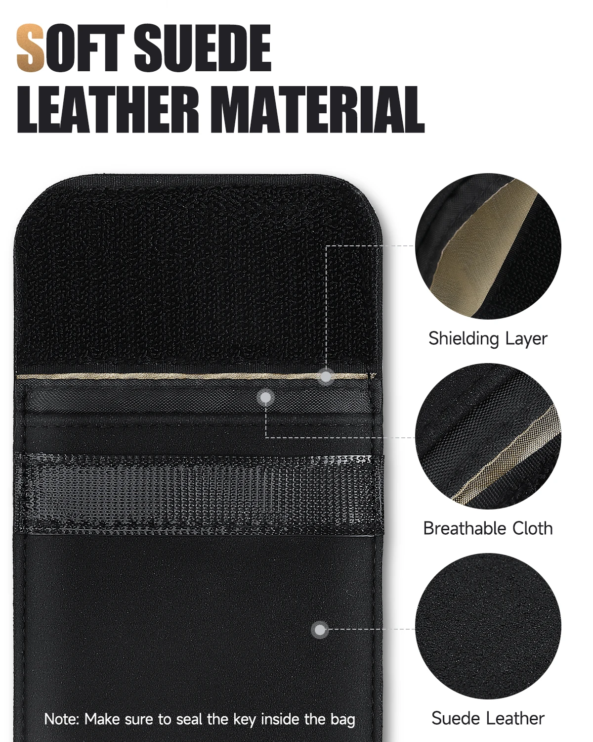 Faraday Pouch for Car Keys Car - Key Holder Leather Pouch ulasan dan harga