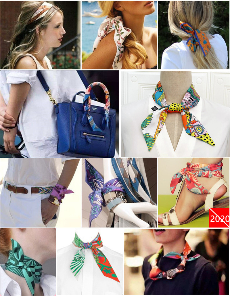 Horse Plaid Skinny Scarf Women - Luxury Bags Casual ulasan dan harga