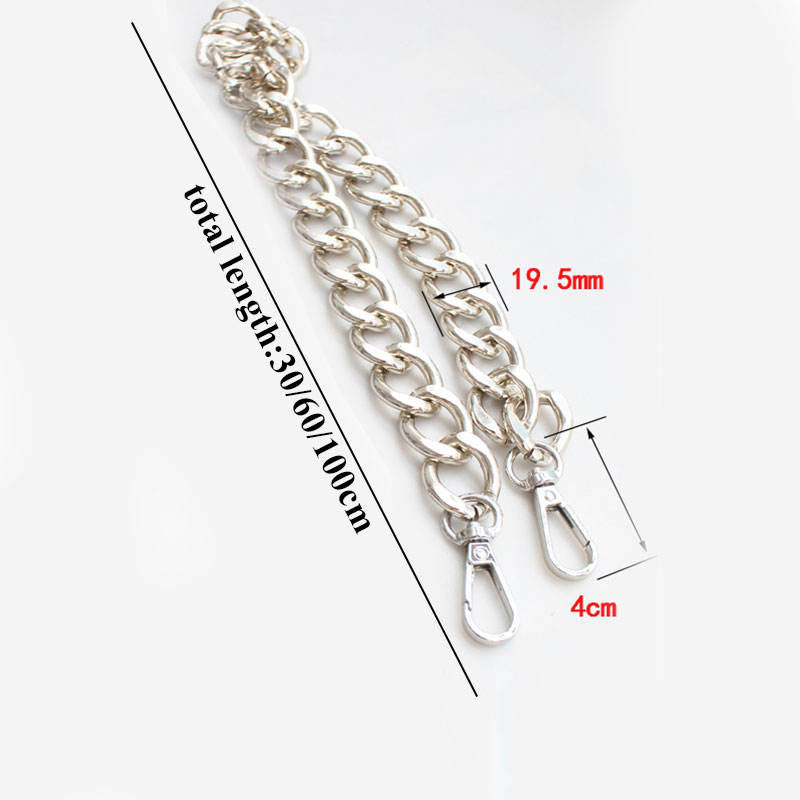 30cm Bags Chain Metal Thick Re - Luxury Bags With Silver Hardware ulasan dan harga