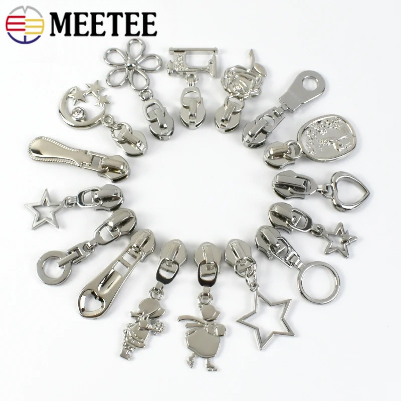10/20/30Pcs 5# Silver Nylon Zi - Luxury Bags With Silver Hardware ulasan dan harga