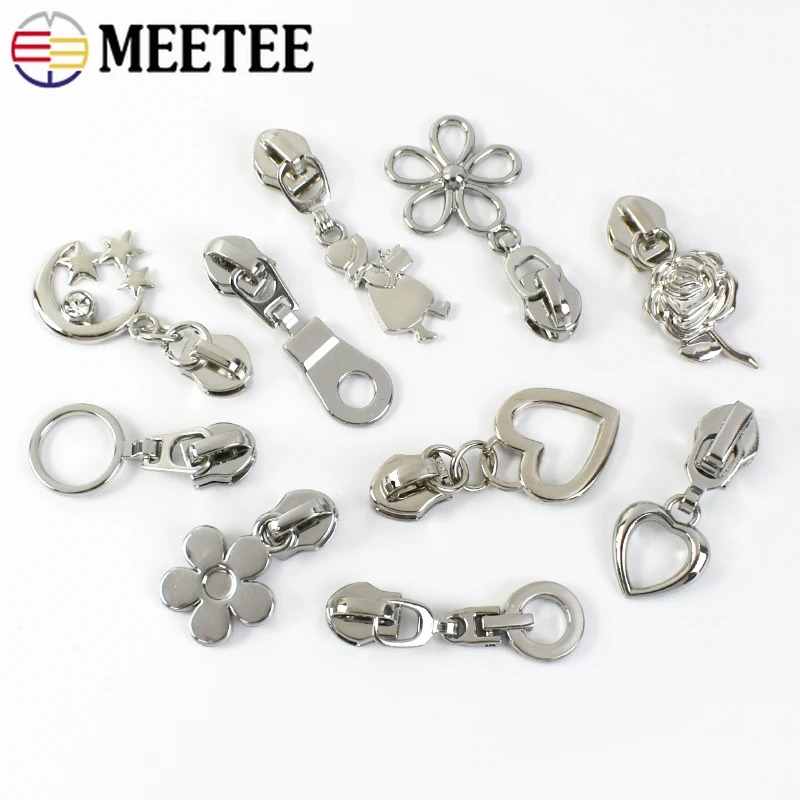 10/20/30Pcs 5# Silver Nylon Zi - Luxury Bags With Silver Hardware ulasan dan harga