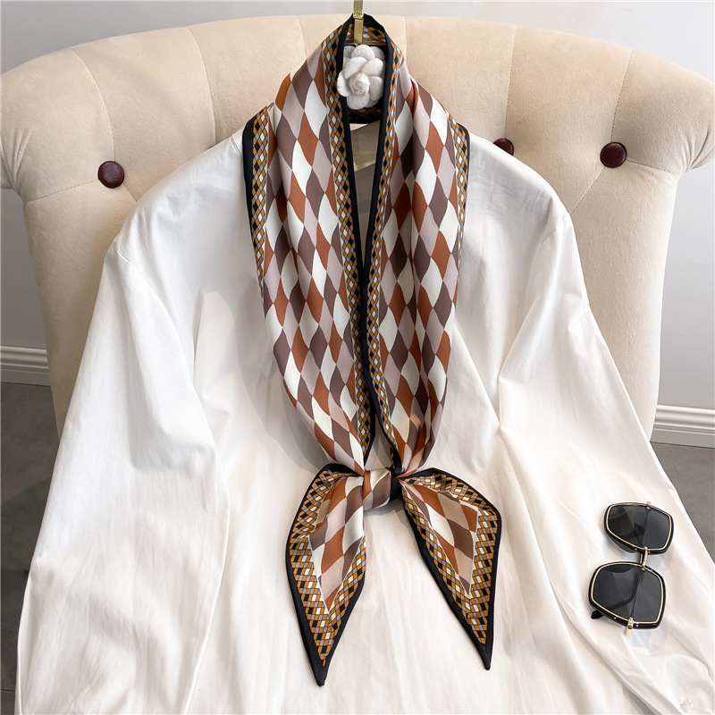 Fashion Print Long Silk Scarf  - Luxury Bags Casual ulasan dan harga