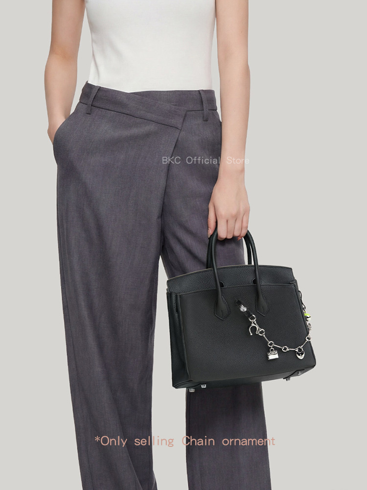 Luxury Metal Spliced Calfskin  - Luxury Bags With Silver Hardware ulasan dan harga