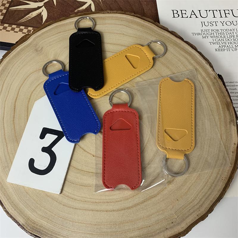 Holder Portable Lip Balm Bottl - Key Holder Leather Pouch ulasan dan harga