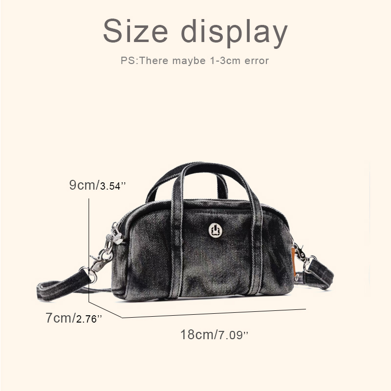 Korean Casual Mini Denim Box B - Luxury Bags Casual ulasan dan harga