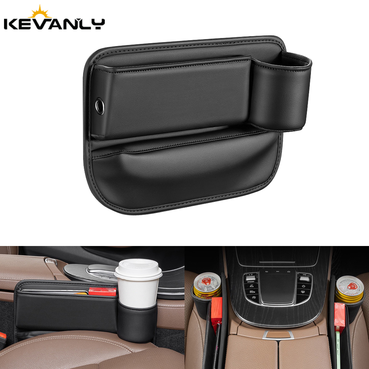 Universal Car Seat Gap Organiz - Key Holder Leather Pouch ulasan dan harga