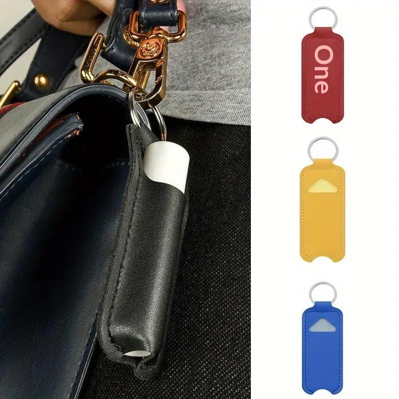 Pu Leather Chapstick Pouch Key - Key Holder Leather Pouch ulasan dan harga