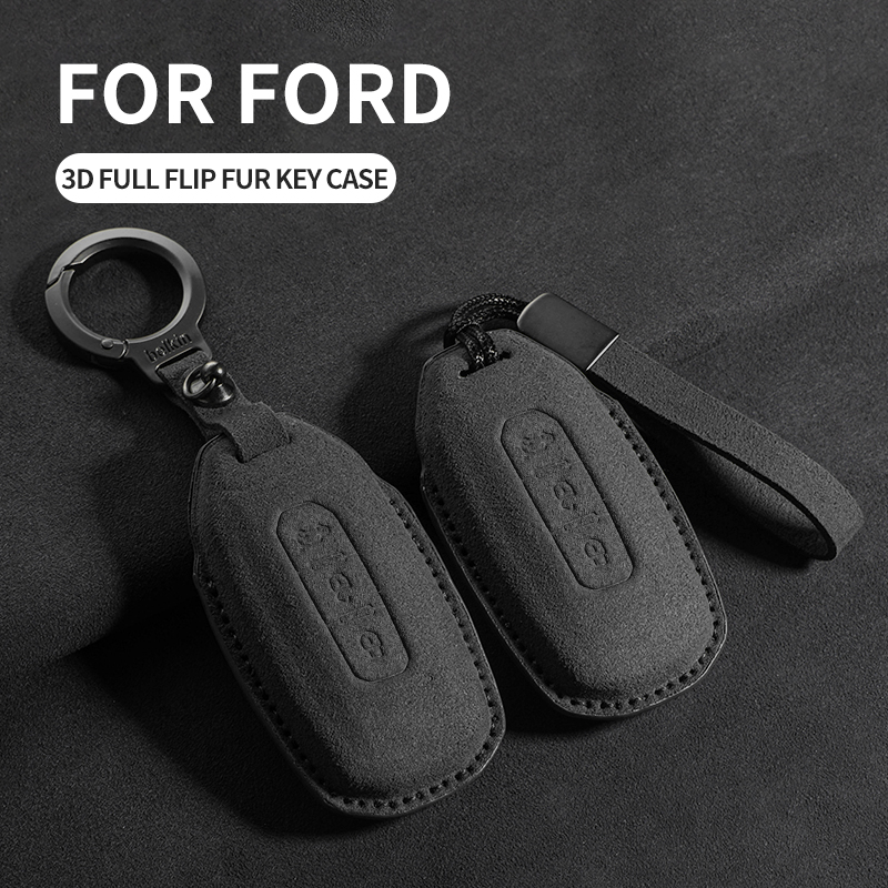 Suede Leather Car Smart Remote - Key Holder Leather Pouch ulasan dan harga