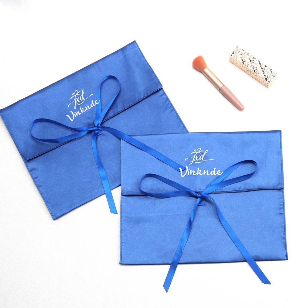 Custom Brand Logo Satin Envelo - Luxury Bags Logo ulasan dan harga